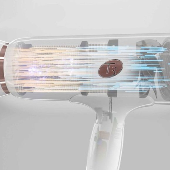T3 Cura Hair Dryer (White/Rose Gold) - Picture 2 of 5